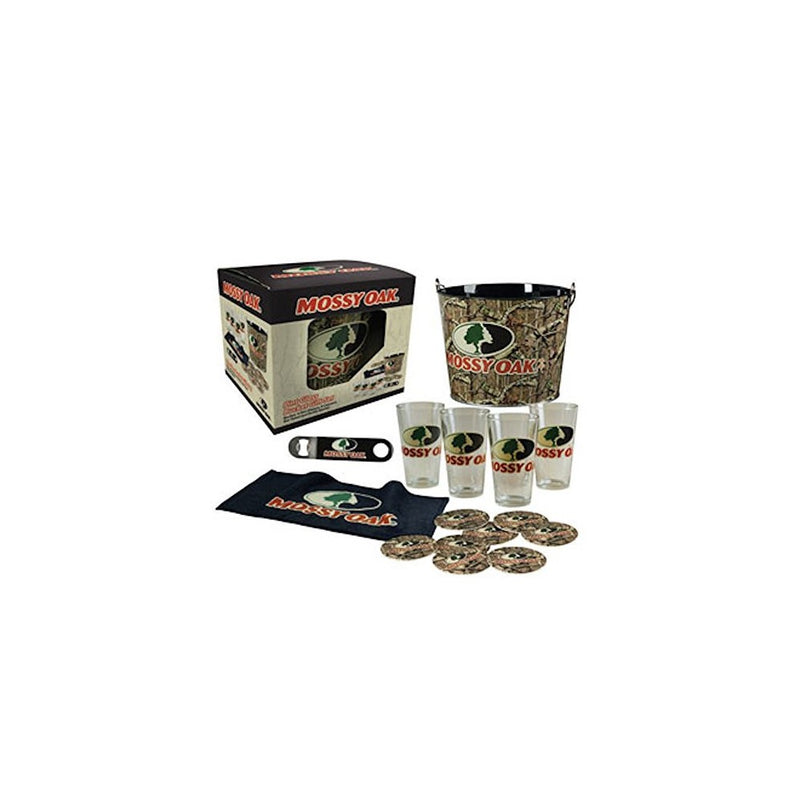Mossy Oak Pint Glass Gift Set with Bucket
