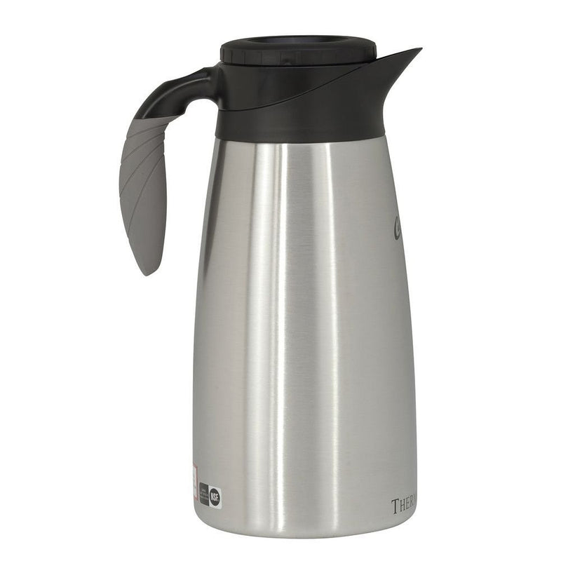 Wilbur Curtis Thermal Dispenser Pour Pot, 1.9L S.S. Body S.S. Liner Brew Thru Tall - Commercial Airpot Pourpot Beverage Dispenser - TLXP1901S000 (Each)