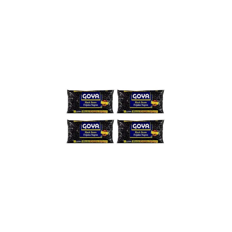 Goya Black Beans Dry 1lb (Pack of 4)