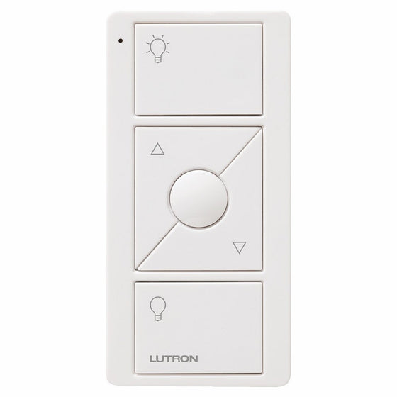 Lutron 3-Button with Raise/Lower Pico Remote for Caseta Wireless Smart Lighting Dimmer Switch, PJ2-3BRL-GWH-L01, White