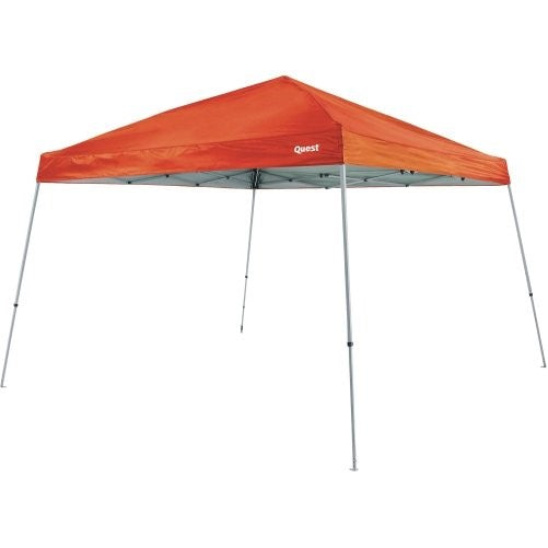 Quest 10 Ft. X 10 Ft. Slant Leg Instant Ez up Pop up Recreational Tent Canopy (Orange)