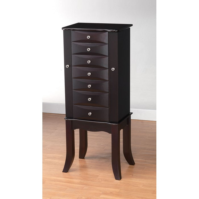 Transitional Style Wooden Desk and Chair Set with Keyboard Tray, Brown
