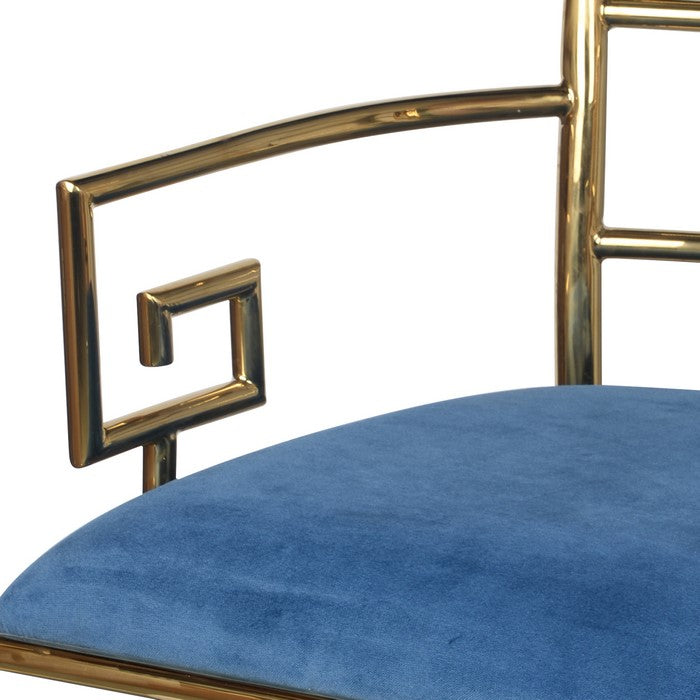 Sumptuously Opulent Stainless Steel Accent Chair
