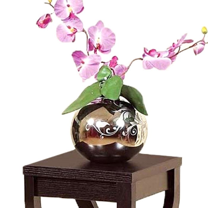 Elegant Design Small Size Plant Stand, Dark Brown