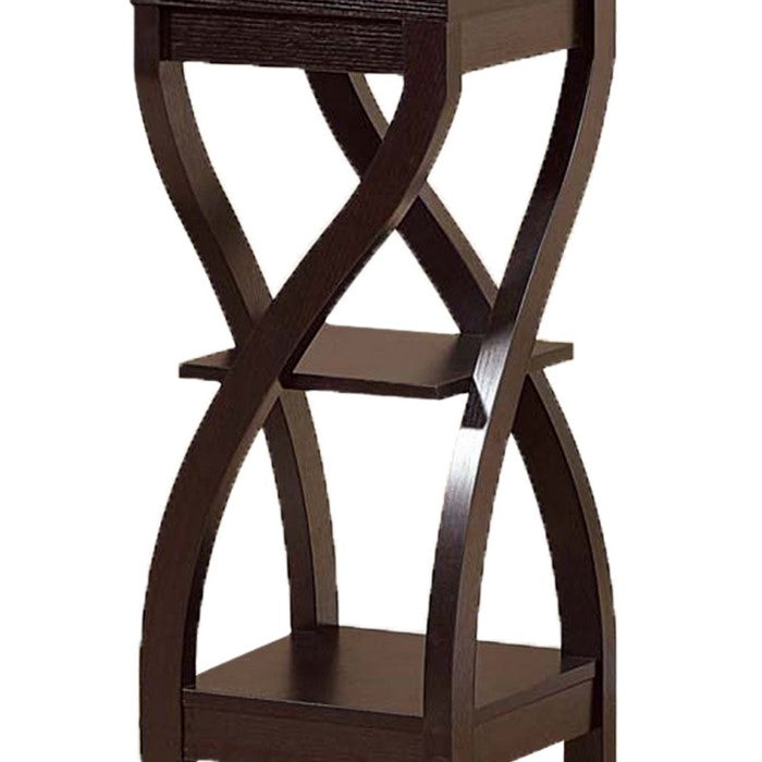 Elegant Design Medium Plant Stand, Dark Brown