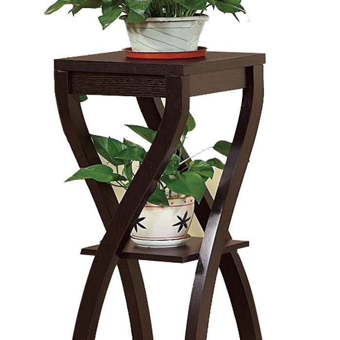 Elegant Design Large Plant Stand, Dark Brown