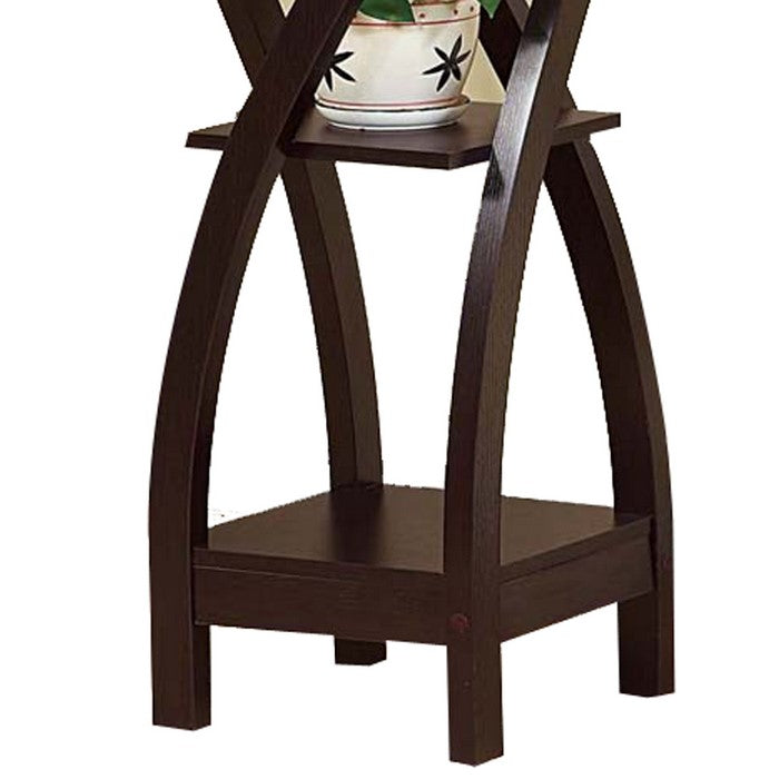 Elegant Design Large Plant Stand, Dark Brown
