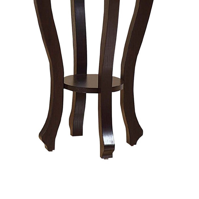 Stylish Small Plant Table With 1 Round Shelf.