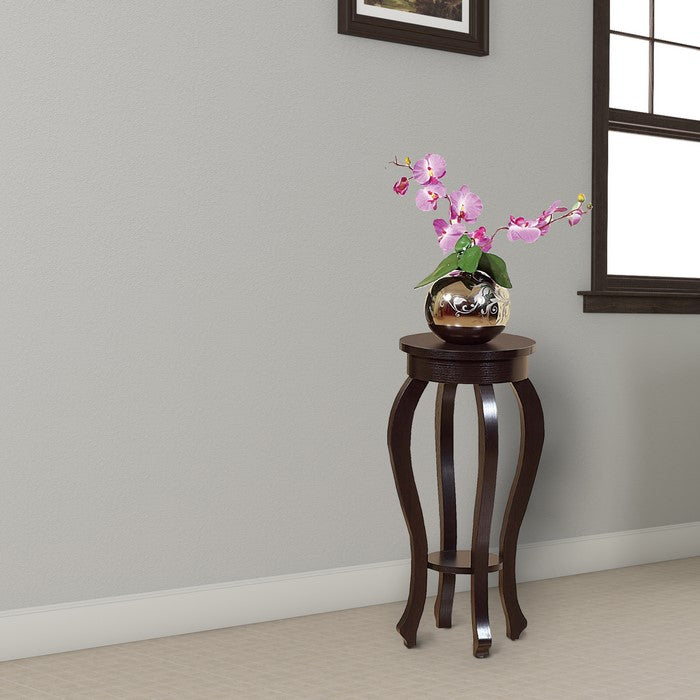 Stylish Small Plant Table With 1 Round Shelf.