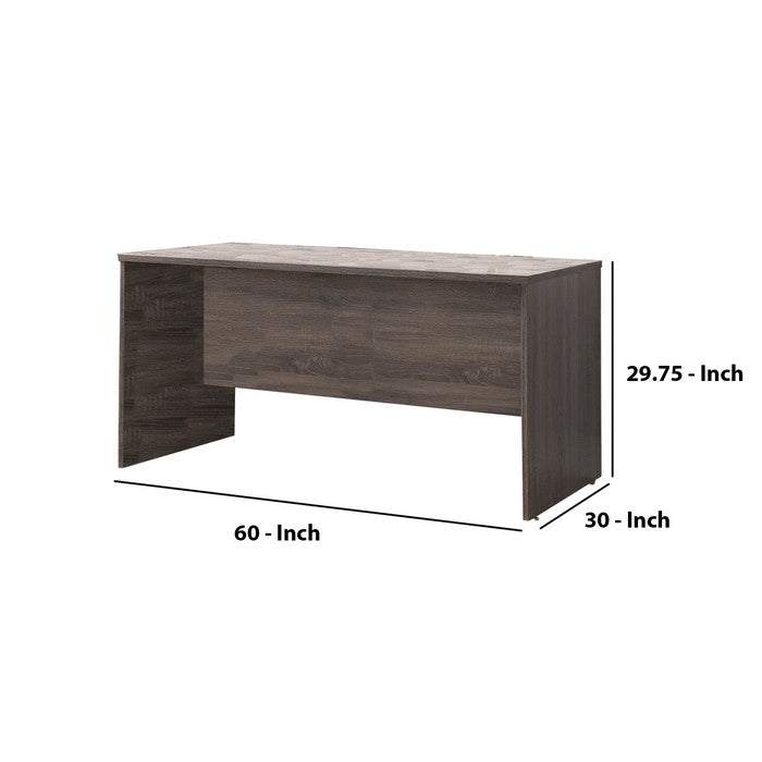 Smooth Surface and Stylish Desk, Brown