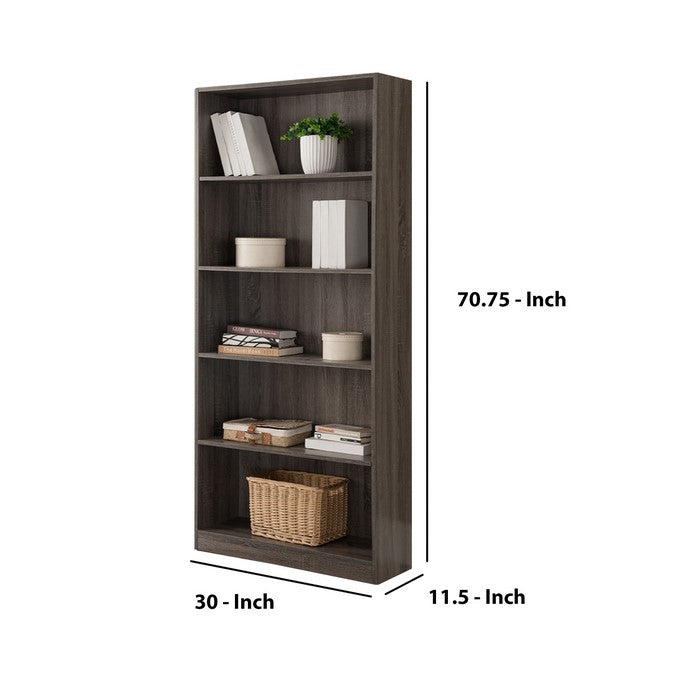 Splendid Space Efficient Bookcase, Gray