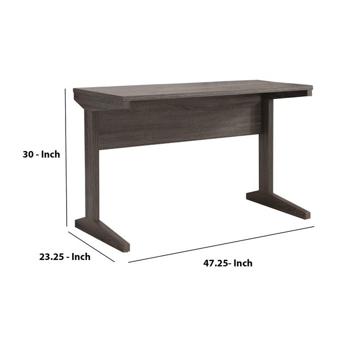 Minimalistic Classy Desk In Contemporary Style, Gray