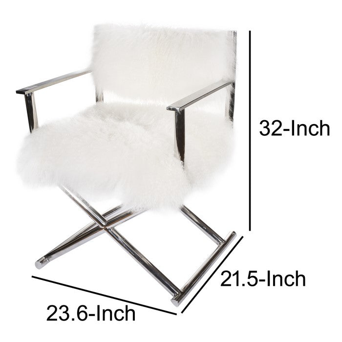 Glamorously Furred Director's Chair