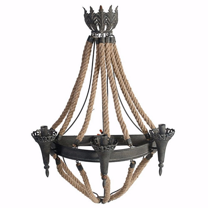 Modern Archaic Wall Lamp With Rope Design