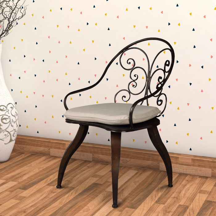 Retro Chair With Flared Curvy Legs, Set of 2