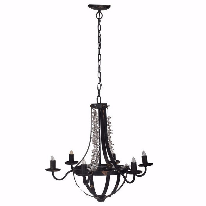 Slickly Laudable Tamsin Beads 6-Light Chandelier