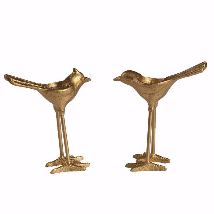 decorously Ornate Set Of 2 Cast Iron Tea Light Holders