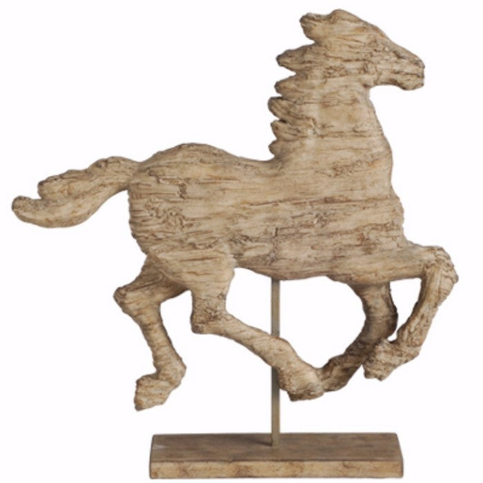 Versatile Defiance Spirited Polyresin Horse Accent