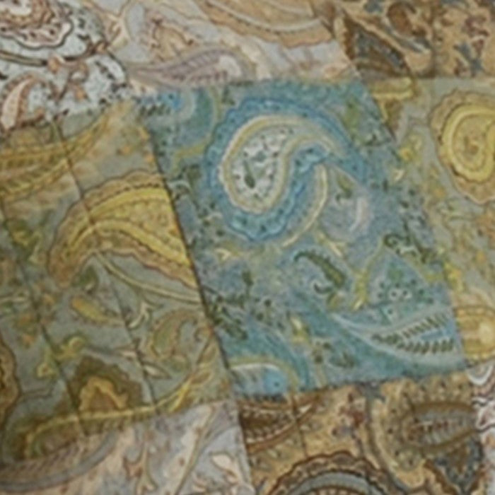 36 x 20 Inches King Size Pillow Sham with Paisley Pattern, Multicolor