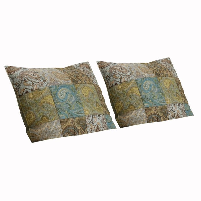36 x 20 Inches King Size Pillow Sham with Paisley Pattern, Multicolor
