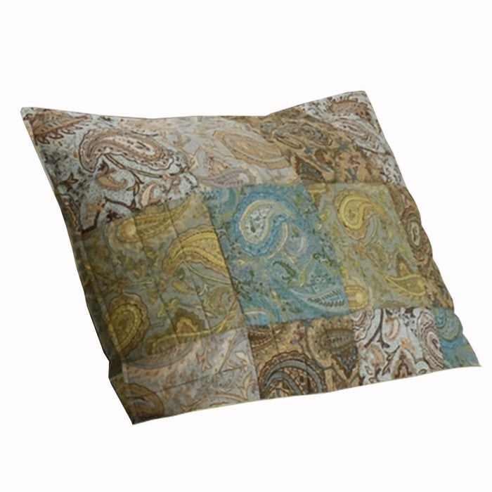26 x 20 Inches Standard Pillow Sham with Paisley Pattern, Multicolor