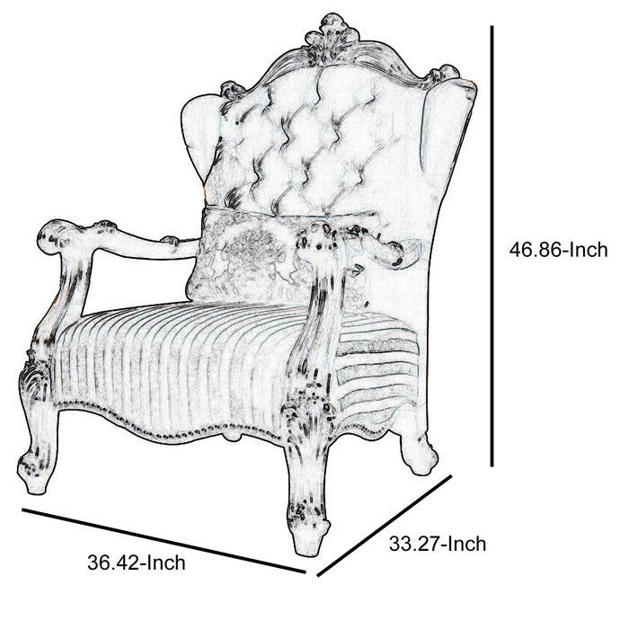 Versailles Chair with  Pillow, Brown Velvet & Cherry Oak