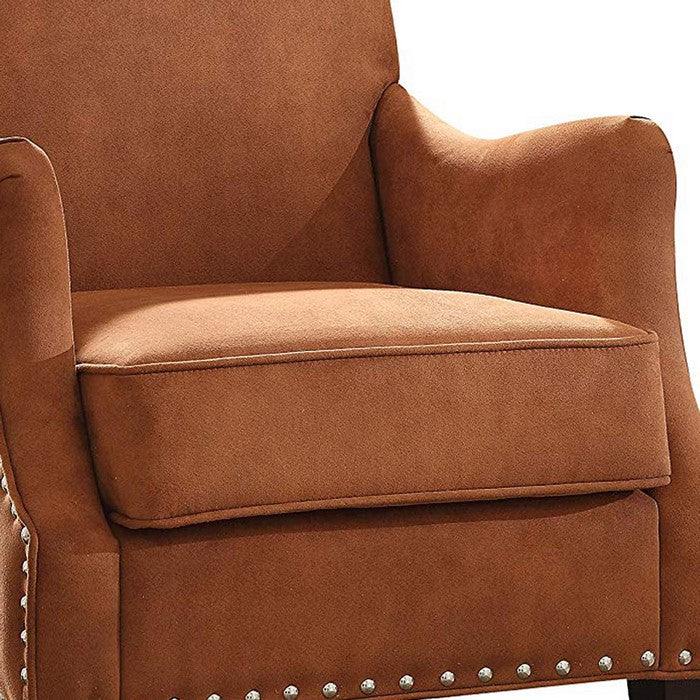Sinai Accent Chair In a Classy Look, Orange