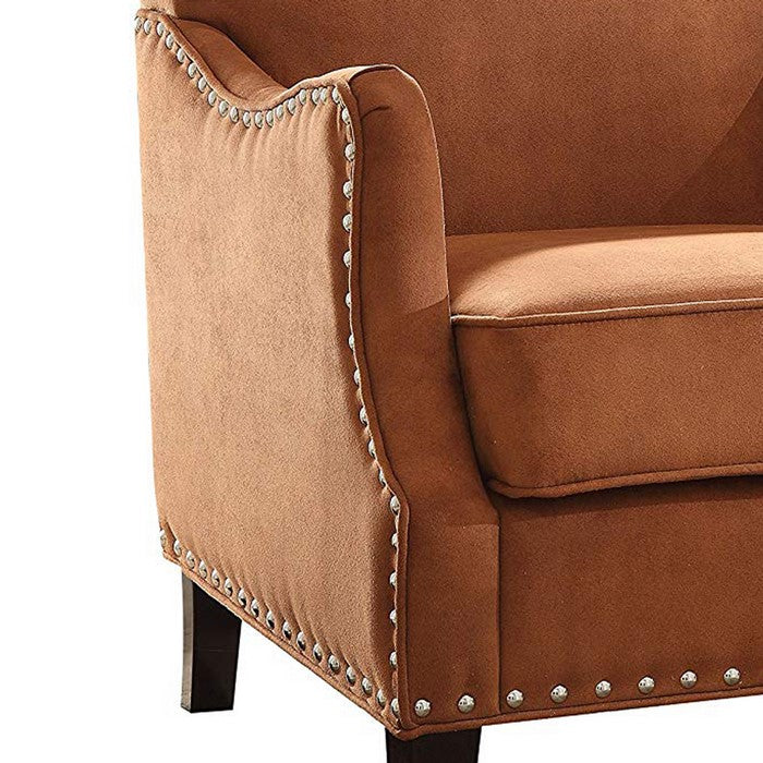 Sinai Accent Chair In a Classy Look, Orange