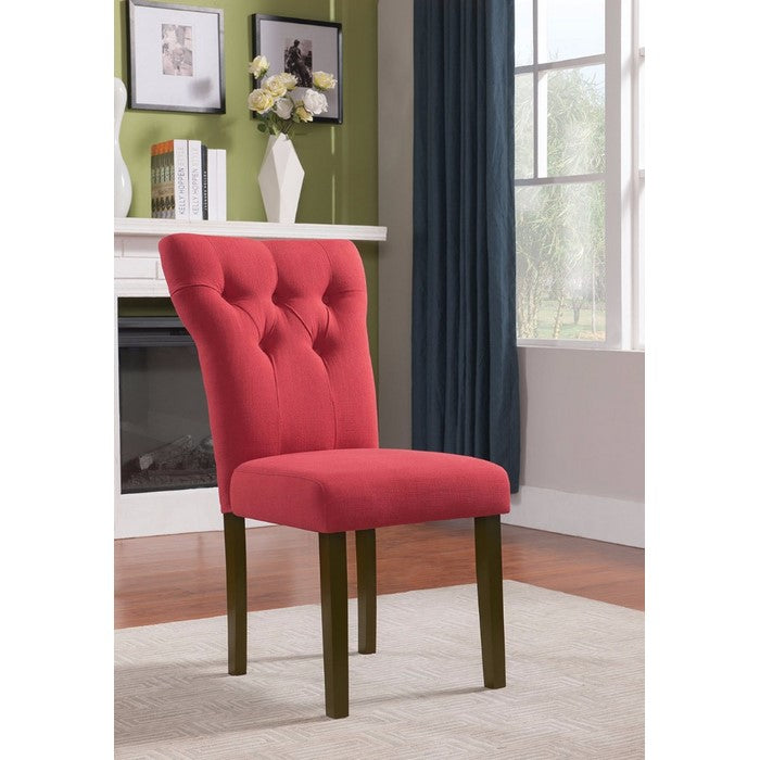 Effie Side Chair, Red, Set of 2