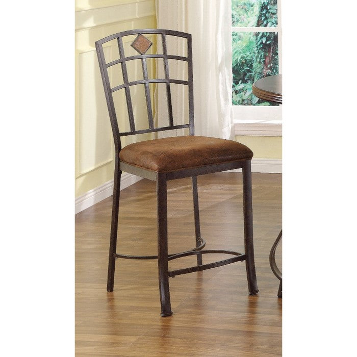 Tavio Counter Height Chai, Brown, Set of 2