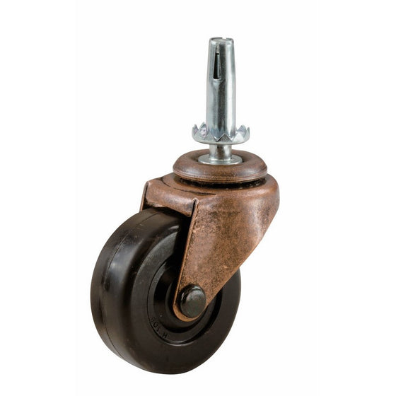 Shepherd Hardware 9345 2-Inch Medium Duty Stem Caster, 2-Pack