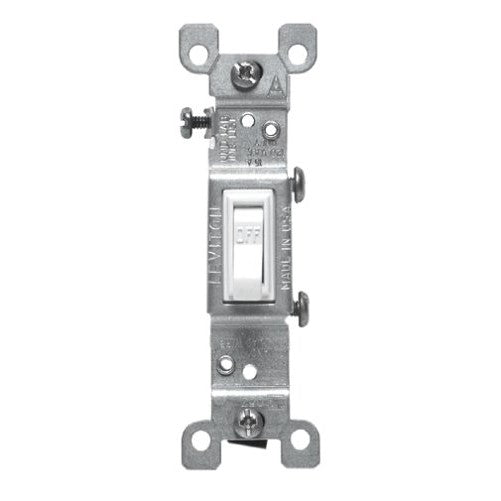 Leviton S02-1451-2WS Quiet Single Pole Switch