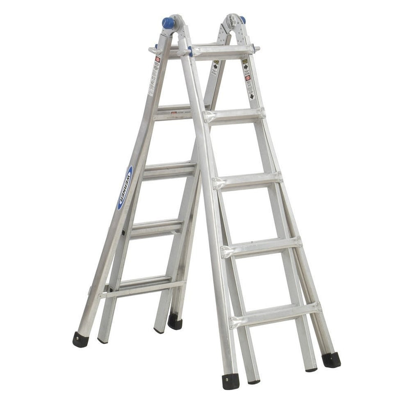 Werner MT-22 300-Pound Duty Rating Telescoping Multi-Ladder, 22-Foot