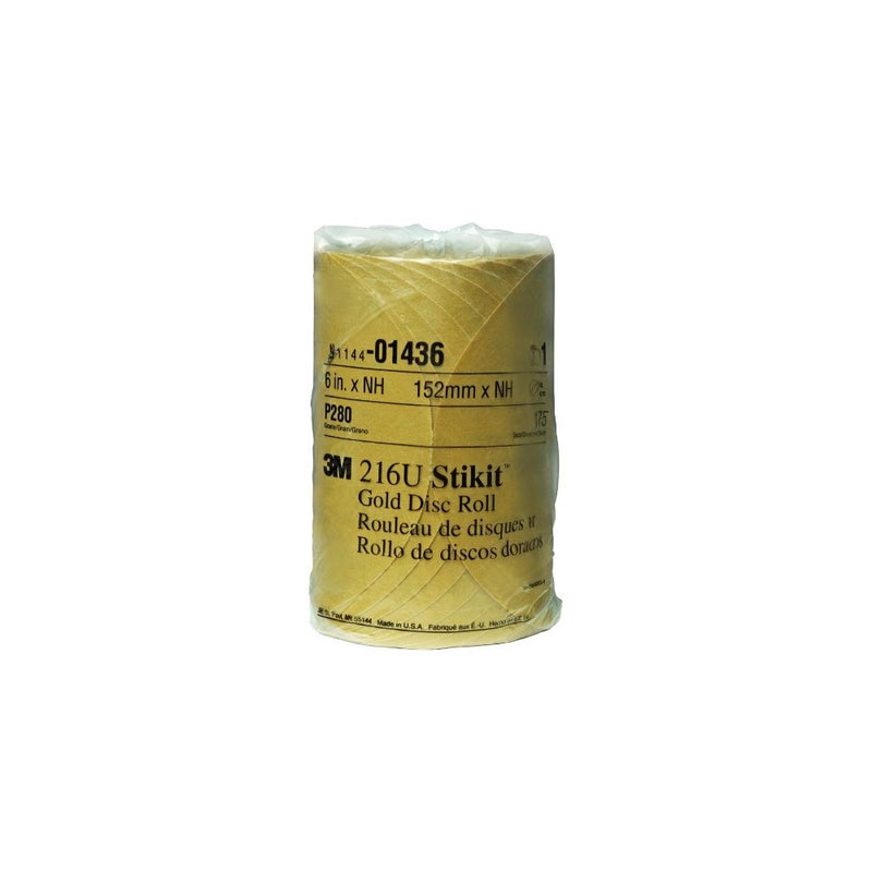 3M 01436 Stikit Gold 6" P280A Grit Disc Roll