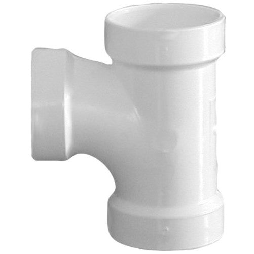 Genova Products 71132 Reducing Sanitary Tee Pipe Fitting, 3" x 2"