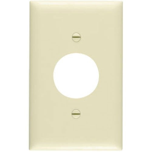 Pass & Seymour SP7IU 1 Gang Single Outlet Opening Urea Wall Plate, Ivory