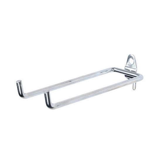 Triton Products 72618 DuraHook 5-3/4-Inch Double Rod 80 Degree Bend 1/4-Inch Diameter Zinc Plated Steel Pegboard Hook for DuraBoard or 1/8 Inch and 1/4 Inch Pegboard, 10-Pack