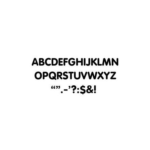 TREND enterprises, Inc. Black 2" STICK-EZE Stick-On Letters
