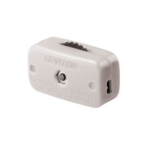 Leviton White Feed-Thru Rotary Switch (C24-00423-3KW)