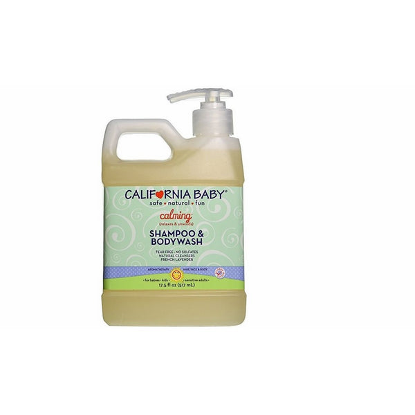 California Baby Calming Shampoo and Body Wash, French Lavender, 17.5 Ounce