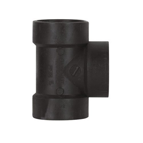 Charlotte Pipe Vent Tee Abs/Dwv 1-1/2 " 90 Deg. Black