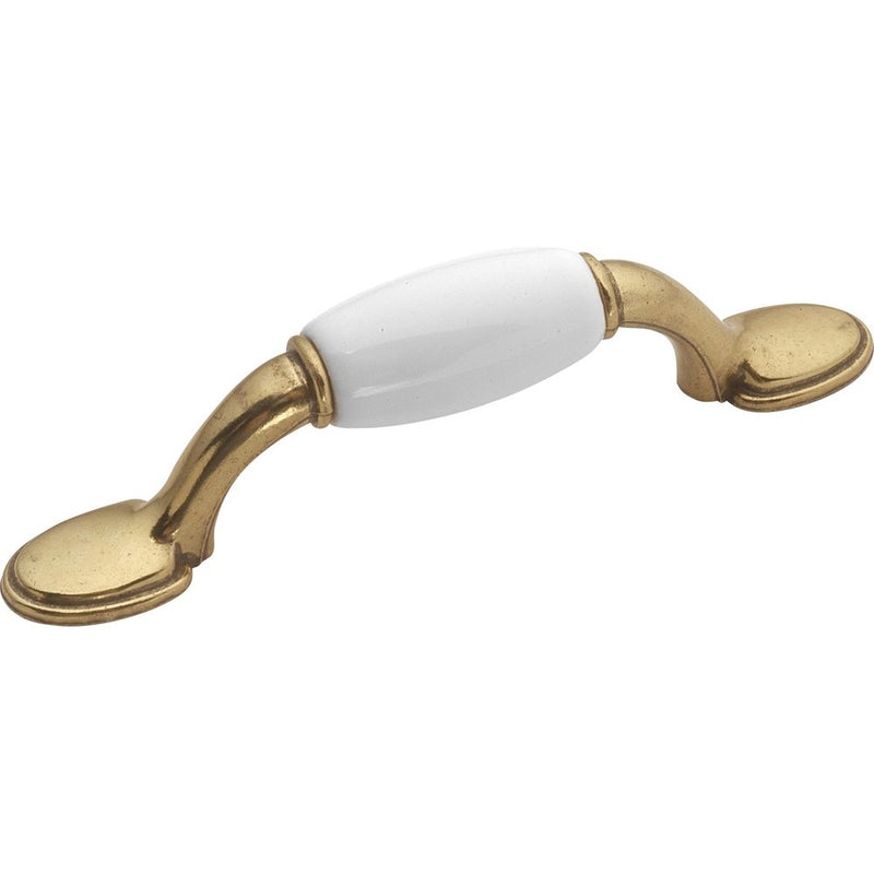 Hickory Hardware P744-W 3-Inch Tranquility Cabinet Pull, White