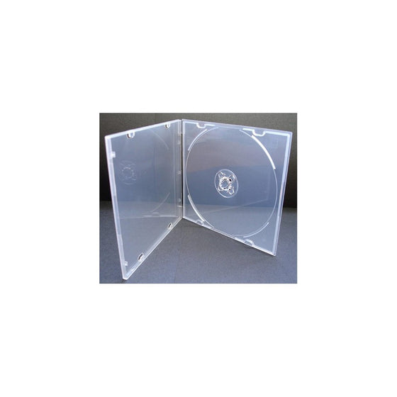 5.2mm Slim Single Clear PP Poly Cases 200 Pack with Outer Sleeves