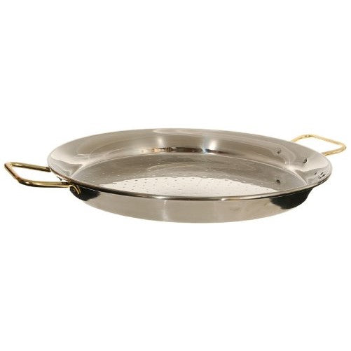 Garcima 22-Inch Stainless Steel Paella Pan, 55cm