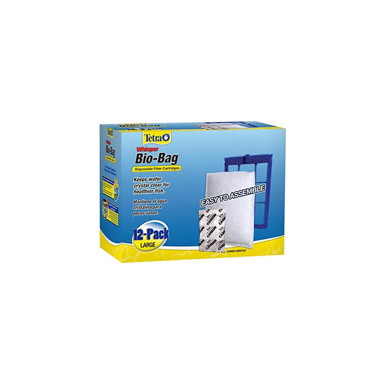 Tetra 26164 Whisper Bio-Bag Cartridge, Unassembled, Large, 12-Pack