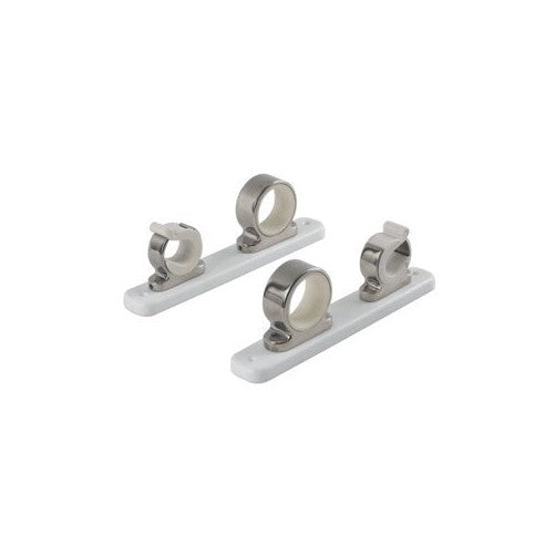 Taco Metals Marine Stainless Steel Packaged Delrin 2-Rod Hanger with Polyethylene Rack, 9 1/8-Inch Length