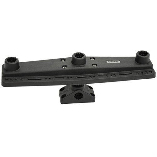 Scotty #257 Triple Rod Holder Board only (No Rod Holders) Includes Post Bracket and Mount