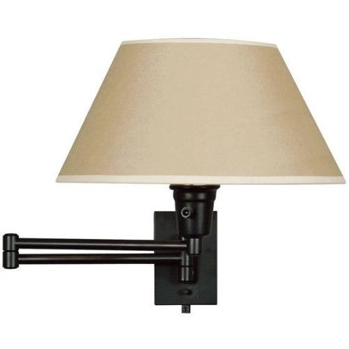 Kenroy Home 30110BLKP Simplicity Wall Swing Arm Lamp, Matte Black