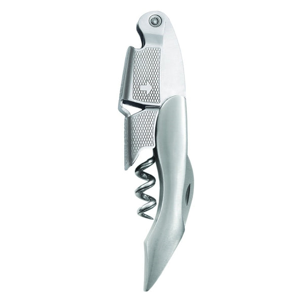 Sommelier Stainless Steel Waiters Corkscrew- Professional All in One Bottle Opener and Foil Cutter