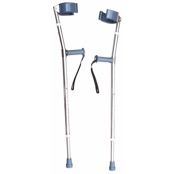 Drive Medical Forearm Crutch, Gray, Tall Adult (1-Pair)